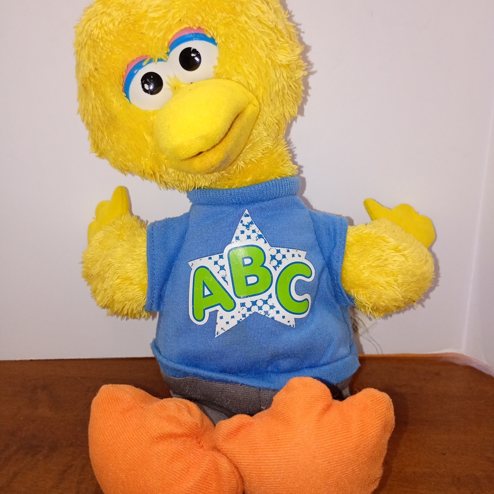 Sesame Street Yellow Plush with Blue Outfit